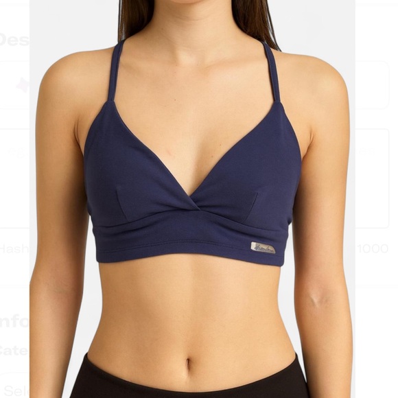 Women's Navy Bralette - Picture 1 of 4